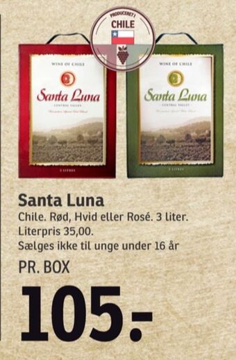 SPAR Ukendt chilensk rødvin tilbud