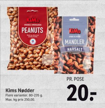 SPAR Kims peanuts tilbud