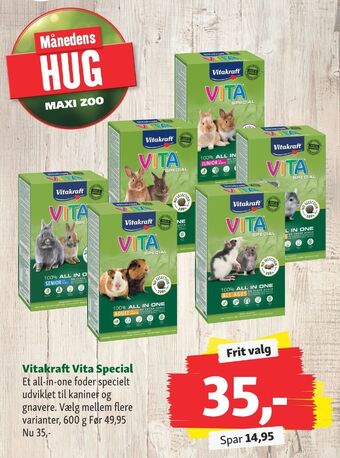 Maxi Zoo Vitakraft gnaverfoder tilbud