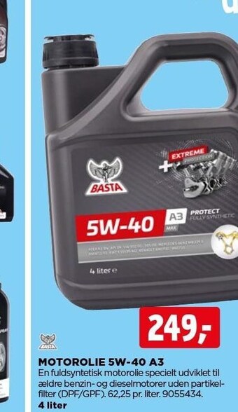 jem & fix Basta motorolie 5w-40 a3 tilbud