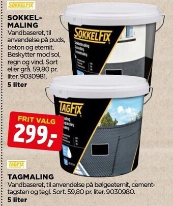 jem & fix Sokkelfix sokkelmaling eller tagfix tagmaling tilbud