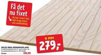 jem & fix Selex beklædningsplade tilbud