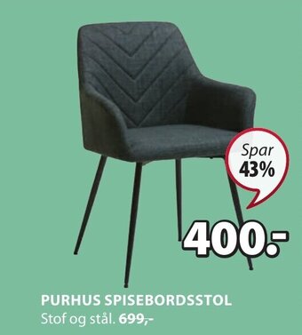 JYSK PURHUS SPISEBORDSSTOL tilbud
