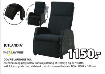 JYSK DOVRE LOUNGESTOL tilbud