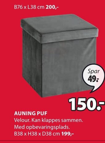 JYSK AUNING PUF tilbud