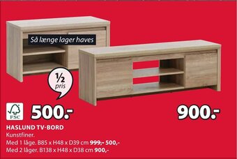 JYSK HASLUND TV-BORD tilbud