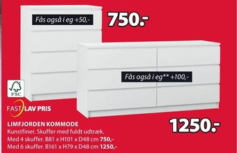 JYSK LIMFJORDEN KOMMODE tilbud