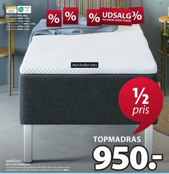 JYSK GOLD T60 TOPMADRAS tilbud