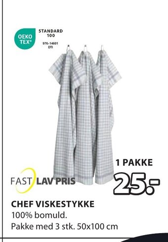 JYSK CHEF VISKESTYKKE tilbud
