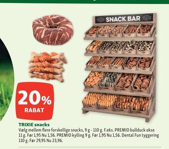 Maxi Zoo Trixie snacks tilbud