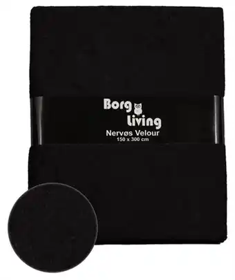 Home-tex Velour dug - 9 meter - sort - nervøs velour - pakke med 9 meter tilbud