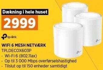 Power Wifi 6 Mesh Netværk TPLDECOX603P tilbud