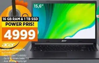 Power Acer Aspire 5 Bærbar Pc A51544R42X tilbud