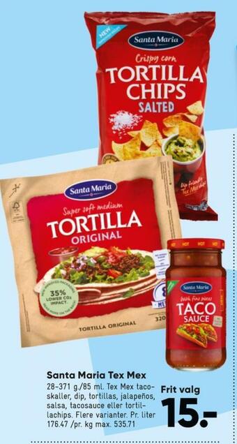 Bilka Santa maria taco-skaller tilbud