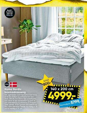 Bilka Huma boxmadras tilbud
