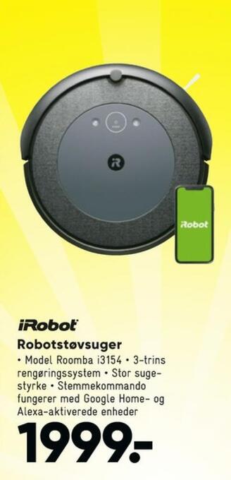 Bilka Irobot robotstøvsuger tilbud