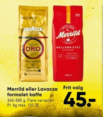 Bilka Mellemristet kaffe formalet tilbud
