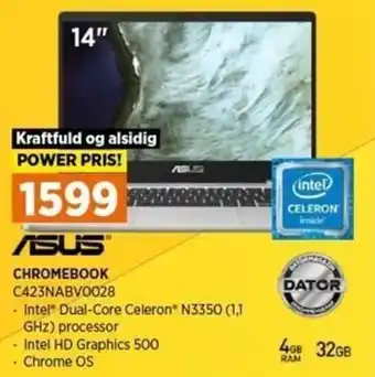 Power Asus Chromebook C423NABV0028 tilbud