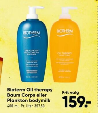 Bilka Biotherm bodylotion tilbud