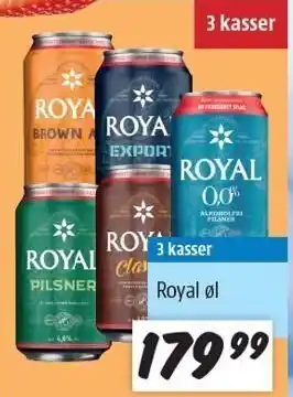 zur Krone 3 kasser royal øl tilbud