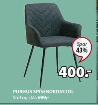 JYSK PURHUS SPISEBORDSSTOL tilbud