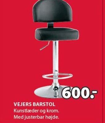 JYSK VEJERS BARSTOL tilbud