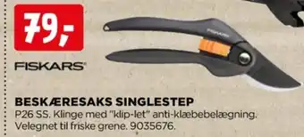 Singlestep beskæresaks