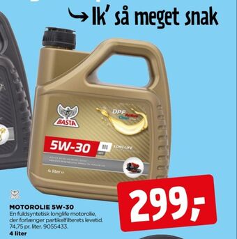 jem & fix Basta motorolie tilbud