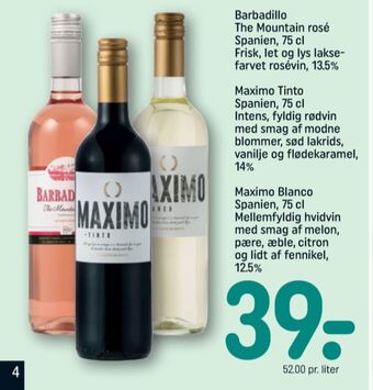 REMA 1000 Ukendt spansk rosevin tilbud