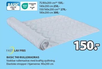 JYSK BASIC T40 RULLEMADRAS tilbud