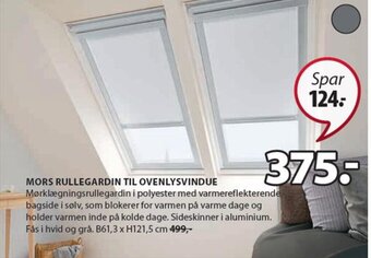 JYSK MORS RULLEGARDIN TIL OVENLYSVINDUE tilbud