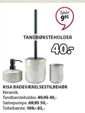 JYSK KISA BADEVÆRELSESTILBEHØR tilbud