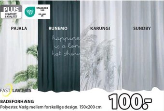 JYSK BADEFORHÆNG tilbud