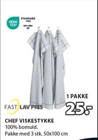 JYSK CHEF VISKESTYKKE tilbud