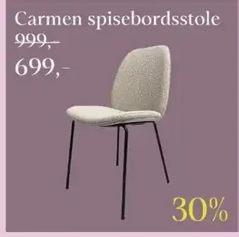 Sit´n Sleep Carmen spisebordsstole tilbud