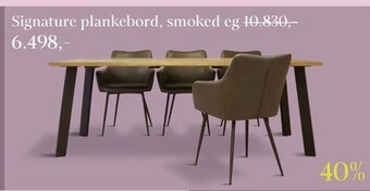 Signature plankebord, smoked eg