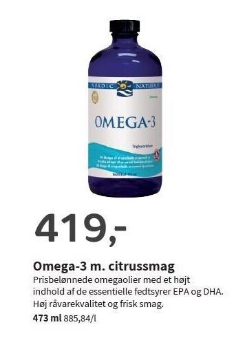 Helsam Omega-3 m. citrussmag tilbud