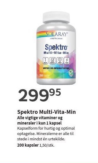 Helsam Spektro multi-vita-min tilbud