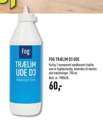 Fog trælim d3 ude