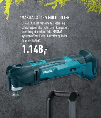Johannes Fog Makita lxt 18 v multicutter tilbud