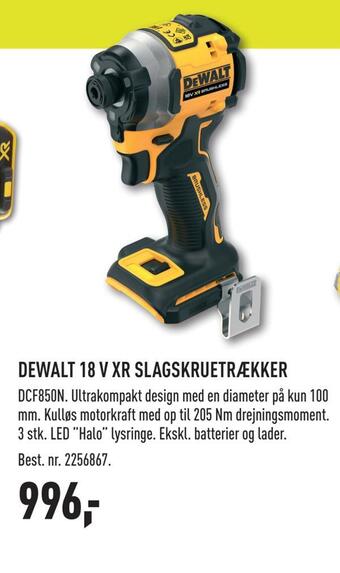 Johannes Fog Dewalt 18 v xr slagskruetrækker tilbud