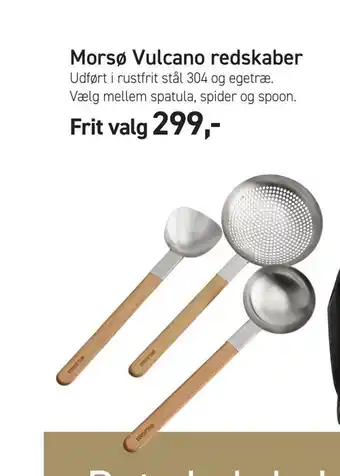 Johannes Fog Morsø vulcano redskaber tilbud