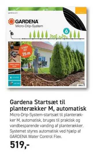 Johannes Fog Gardena startsæt til planterækker m, automatisk tilbud