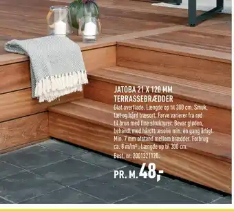 Johannes Fog Jatoba 21 x 120 mm terrassebrædder tilbud