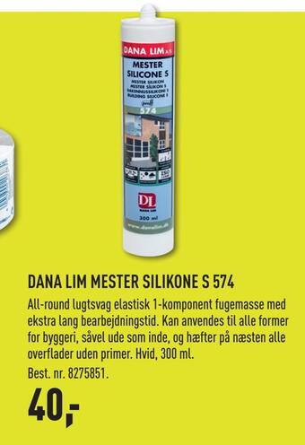 Johannes Fog Dana lim mester silikone s 574 tilbud