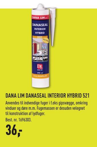 Johannes Fog Dana lim danaseal interior hybrid 521 tilbud