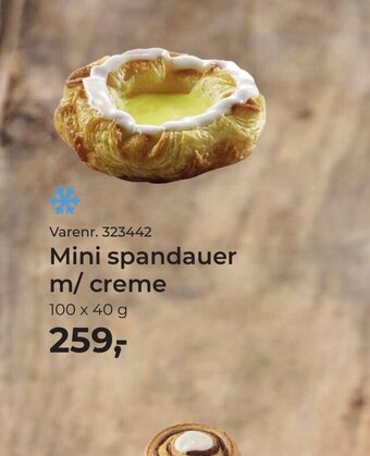 Mini spandauer m/ creme