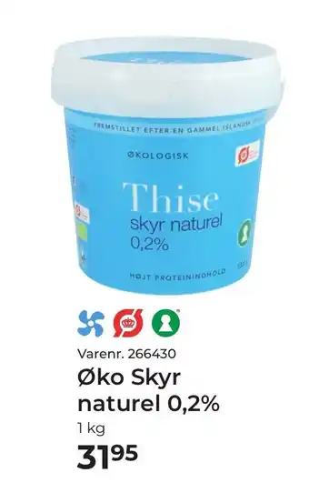 Dagrofa Food Service Øko Skyr naturel 0,2% tilbud