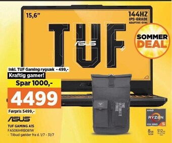 Power Asus tuf gaming a15 tilbud