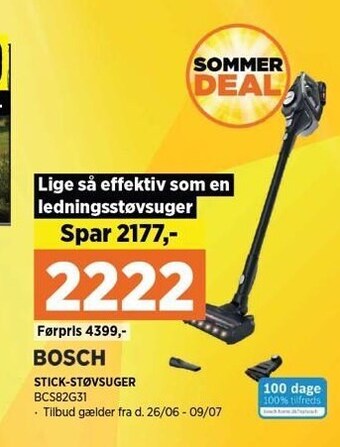 Bosch stick-støvsuger